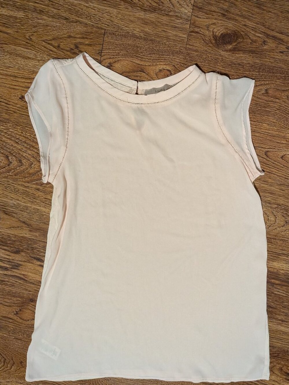 LOFT Light Pink Small Short Sleeve Blouse